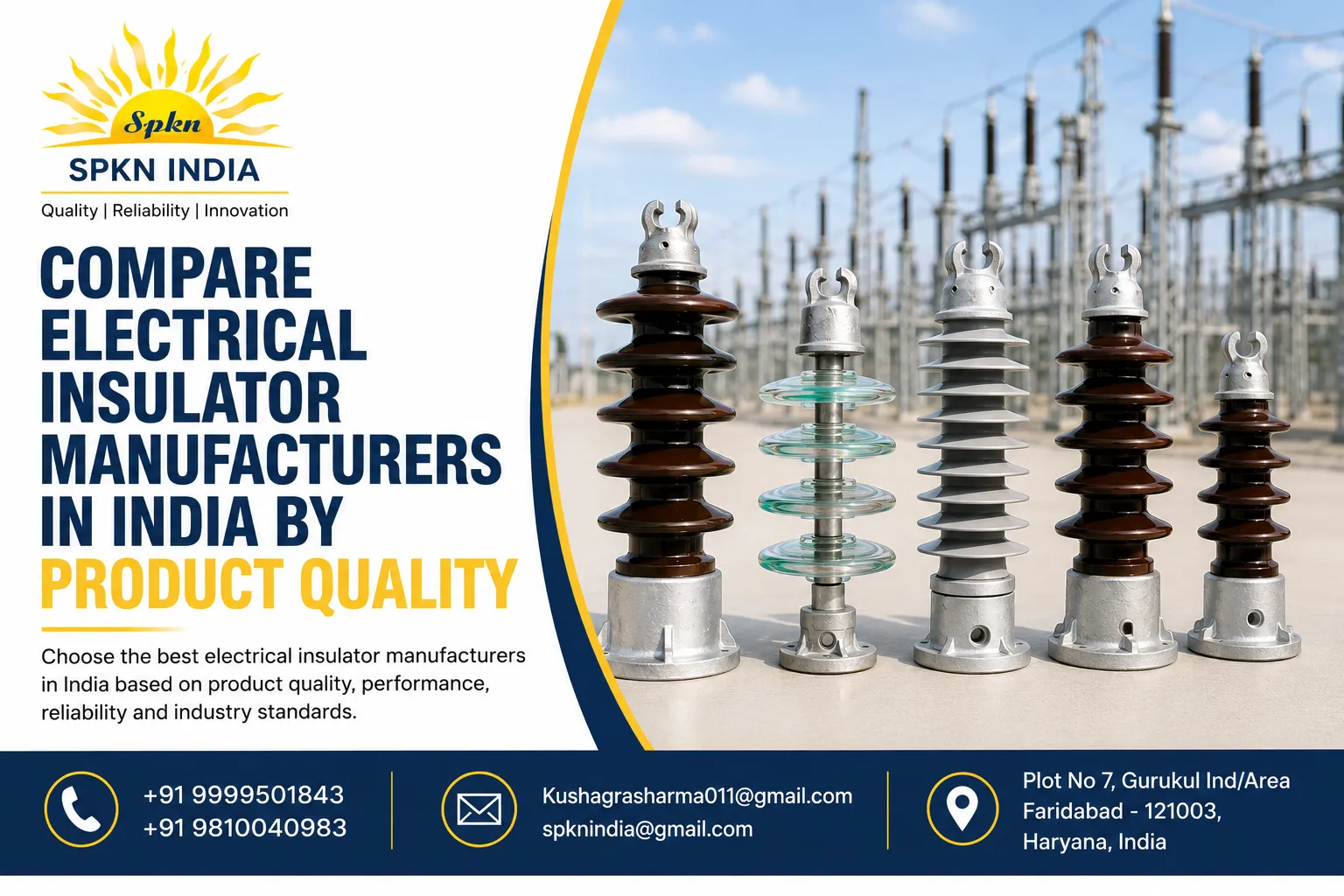 Compare Electrical Insulator Manufacturers in India By Product Quality