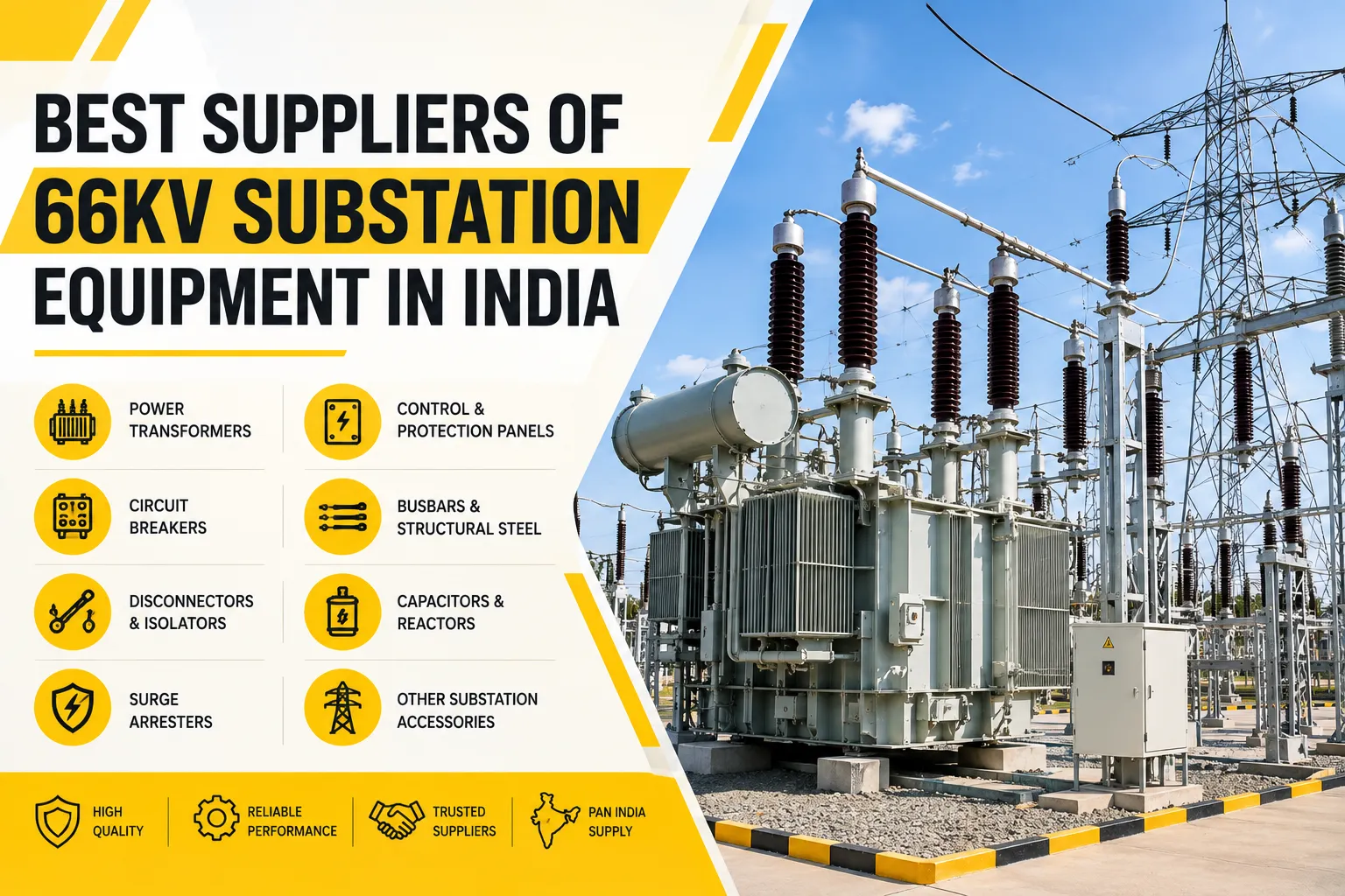 Best Suppliers of 66kv Substation Equipment in India